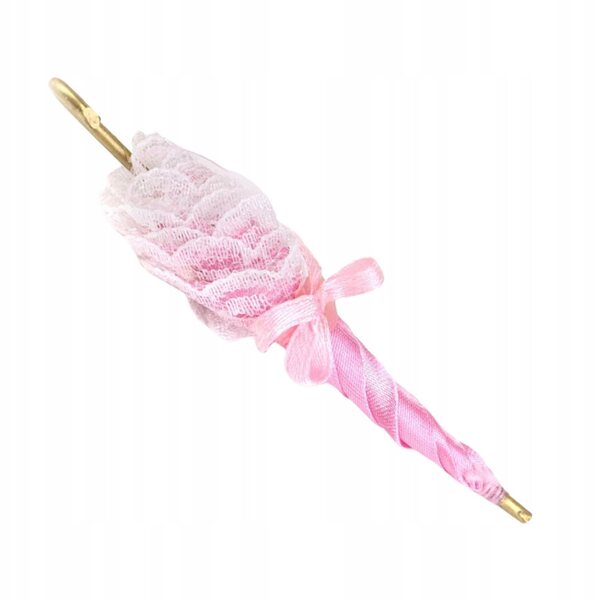 Mini parasole decorativo rosa per casa delle bambole, sicuro e resistente