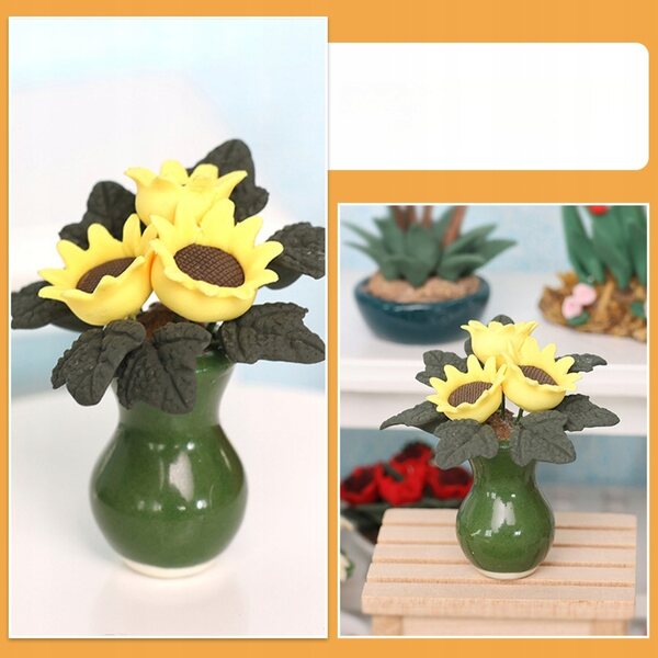 Mini Bonsai in Resina per Casa delle Bambole e Decorazioni Miniature