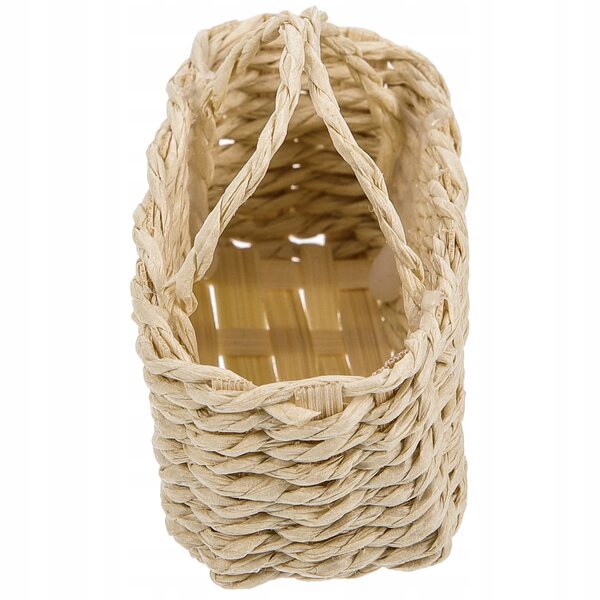 Mini Cesto in Rattan per Casa delle Bambole e Decorazioni Miniature
