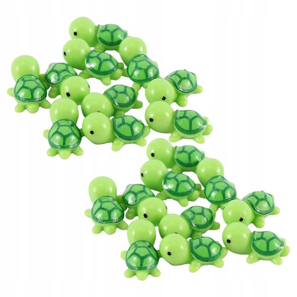 20 Miniatur-Harzschildkröten für Garten- und Puppenhausdekorationen