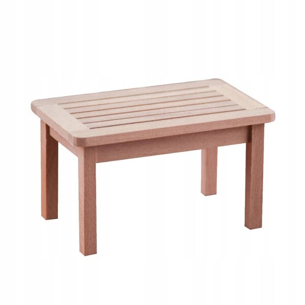 Holzminiaturen 2 Stück - Mini-Deko-Schreibtisch in Hellbraun
