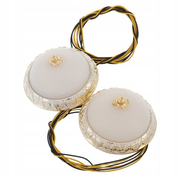 Lampade LED rotonde per casa delle bambole, eleganti e moderne, 2 pezzi