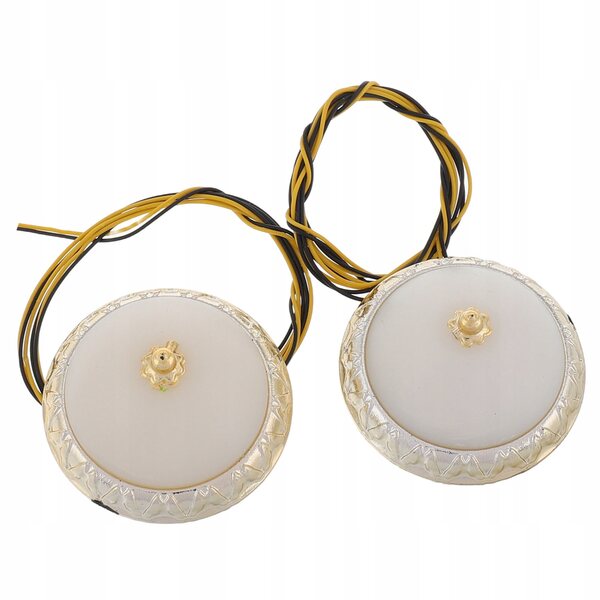Lampade LED rotonde per casa delle bambole, eleganti e moderne, 2 pezzi