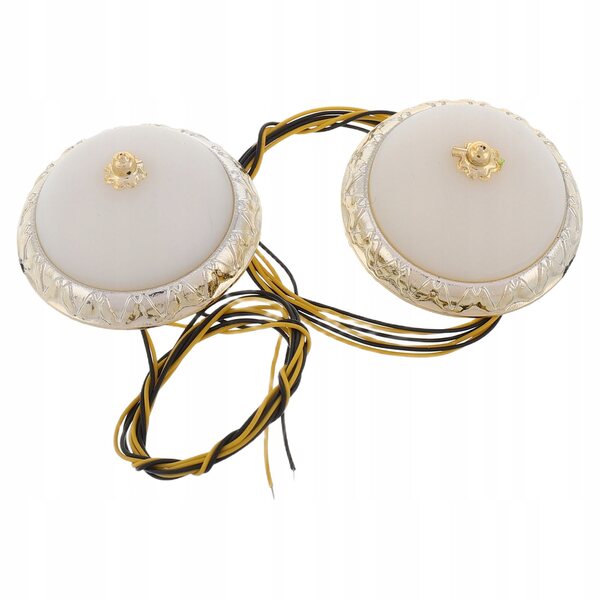Lampade LED rotonde per casa delle bambole, eleganti e moderne, 2 pezzi