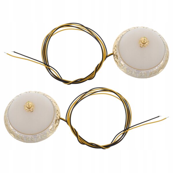Lampade LED rotonde per casa delle bambole, eleganti e moderne, 2 pezzi