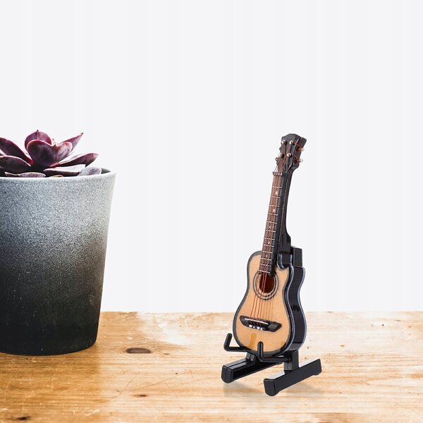 Dekoratives Miniatur-E-Gitarrenmodell aus robustem Holz