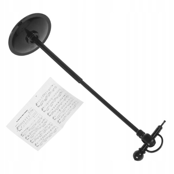 Mini microfono per casa delle bambole con spartiti, set 5 pezzi nero