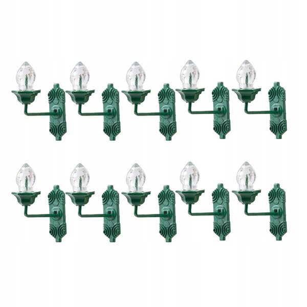 10 grüne Mini-LED-Wandlampen für DIY-Mikrolandschaftsdekorationen