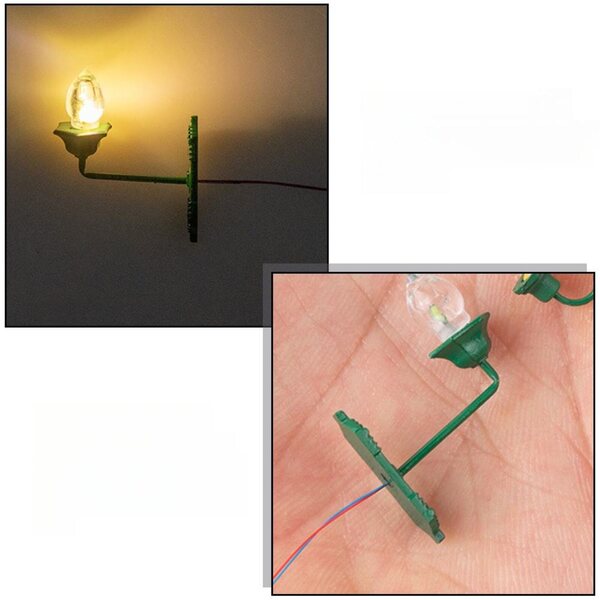10 grüne Mini-LED-Wandlampen für DIY-Mikrolandschaftsdekorationen