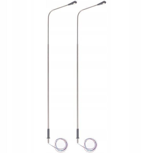 Lampade LED Stradali in Metallo per Modelli e Miniature - Set da 2 Pezzi