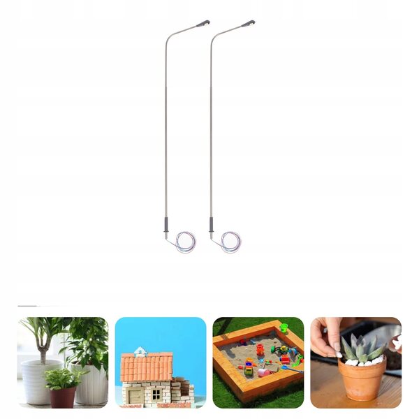 Lampade LED Stradali in Metallo per Modelli e Miniature - Set da 2 Pezzi