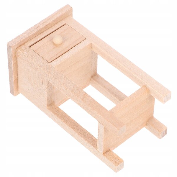 Mini Tavolino Notturno in Legno per Casa delle Bambole - Decorazione Perfetta