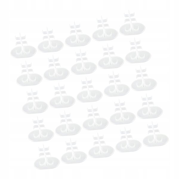 50 transparente Sockel zum Präsentieren von Figuren und Puppen mit Halteklammern