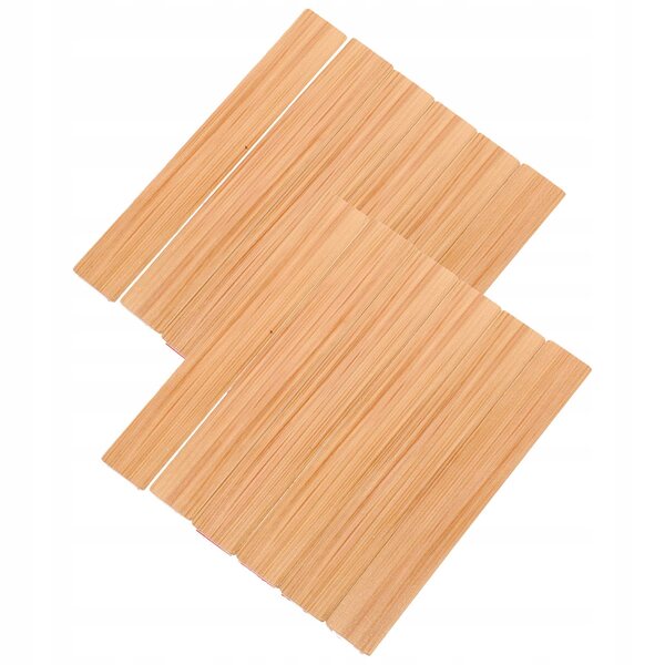 Set 20 Mini Pannelli Pavimento in Legno per Modellismo e Decorazioni Miniature