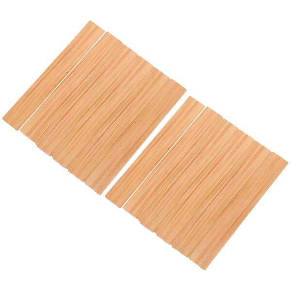 Set 20 Mini Pannelli Pavimento in Legno per Modellismo e Decorazioni Miniature