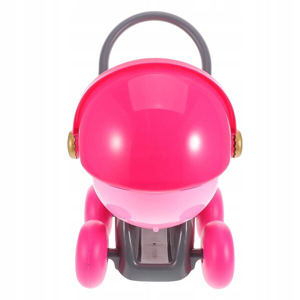 Passeggino per bambole rosa per la casa dei bambini: giocattolo realistico e creativo