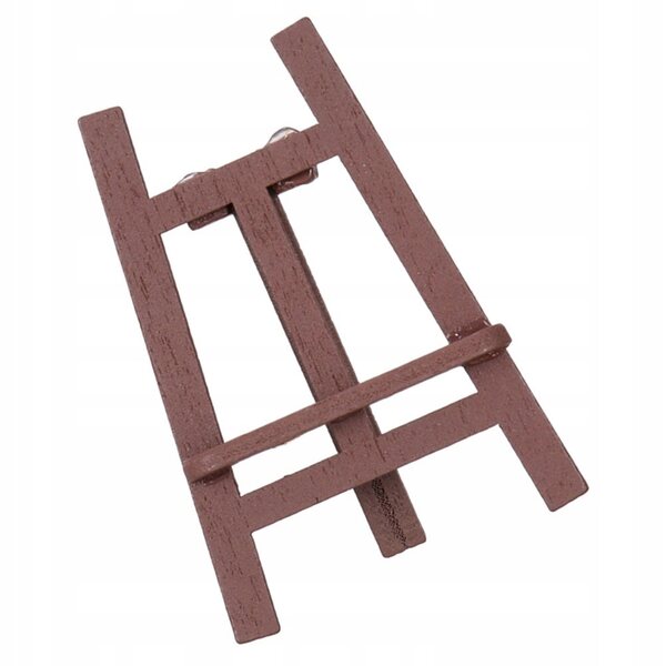 Miniatura cavalletto in legno per case delle bambole, decoro realistico e compatto