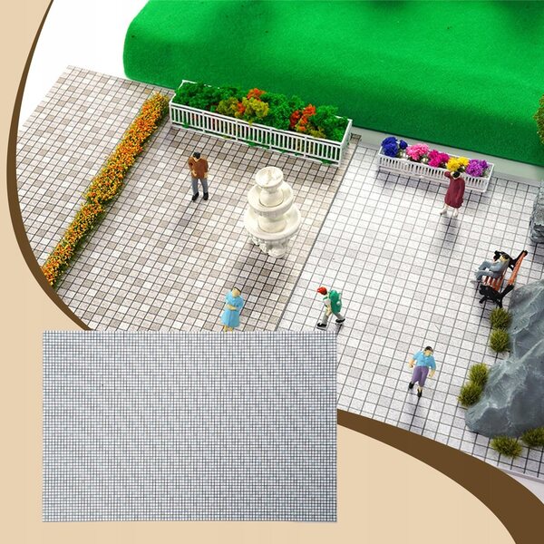 Miniatur-PVC-Puppenhaus-Bodenfliesen 30 x 9,5 cm