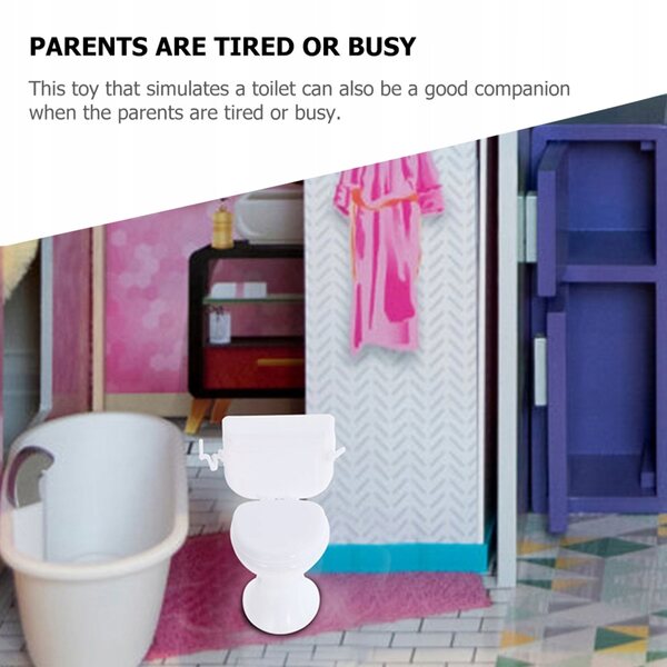 Interaktive Minispiel-Toilette für Puppen – Lern- und Kreativspielzeug