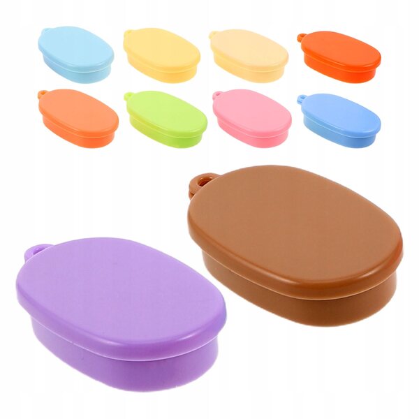 Set 10 Mini Contenitori in Plastica per Pranzo per Casa delle Bambole Colorati