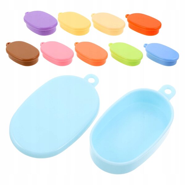 Set 10 Mini Contenitori in Plastica per Pranzo per Casa delle Bambole Colorati