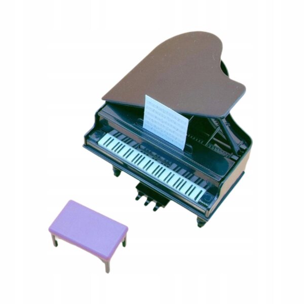 casetta per bambole pianoforte miniatura con sgabello scala 1:12 accessori decorativi