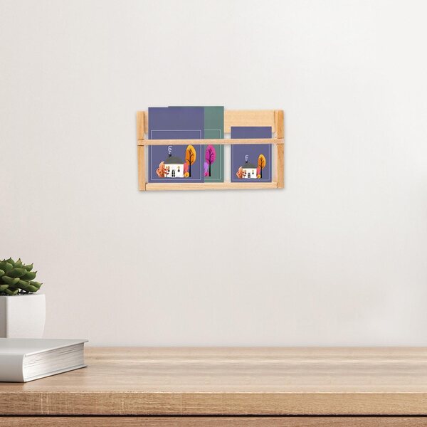 Miniatura Scaffale Libreria in Legno per Casa delle Bambole Scala 1/8 1/6