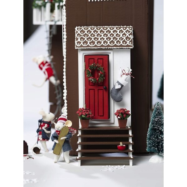 Panduro miniatura veranda in legno non verniciata per hobby e creatività