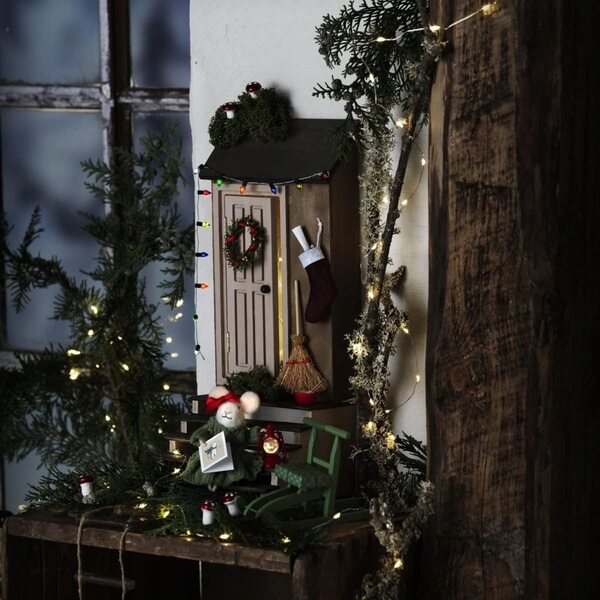 Panduro miniatura veranda in legno non verniciata per hobby e creatività