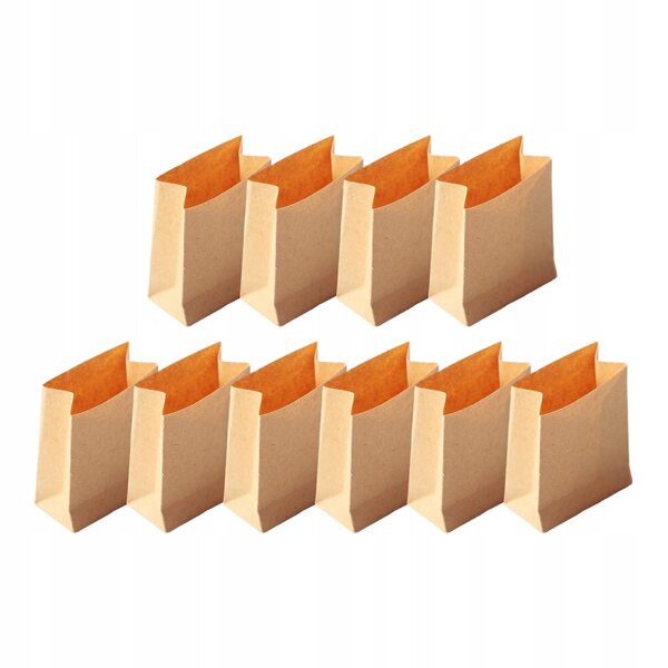10 Sztuk 1/12 Dollhouse Miniaturowa Torba Na Chleb Do Pieczenia Ciasto Ciasteczka Torba Na Cukierki