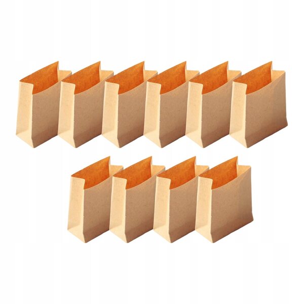 10 Sztuk 1/12 Dollhouse Miniaturowa Torba Na Chleb Do Pieczenia Ciasto Ciasteczka Torba Na Cukierki