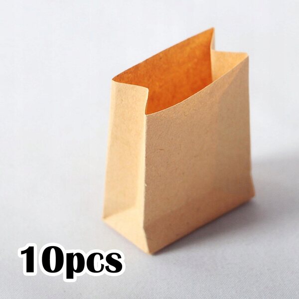 10 Sztuk 1/12 Dollhouse Miniaturowa Torba Na Chleb Do Pieczenia Ciasto Ciasteczka Torba Na Cukierki