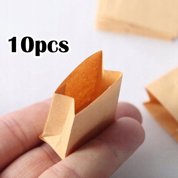 10 Sztuk 1/12 Dollhouse Miniaturowa Torba Na Chleb Do Pieczenia Ciasto Ciasteczka Torba Na Cukierki
