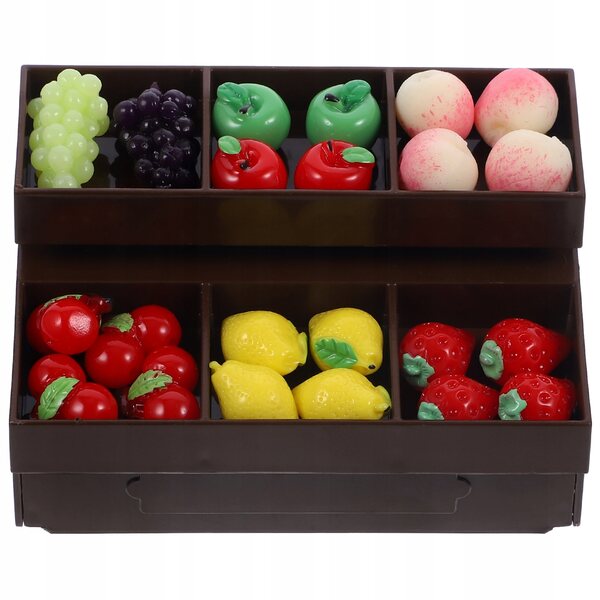 Alzata per frutta in miniatura per casa delle bambole - Modello realistico fai-da-te