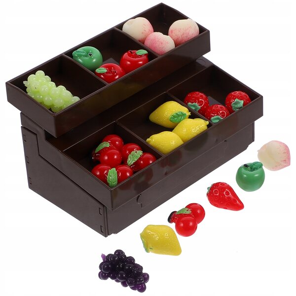 Alzata per frutta in miniatura per casa delle bambole - Modello realistico fai-da-te