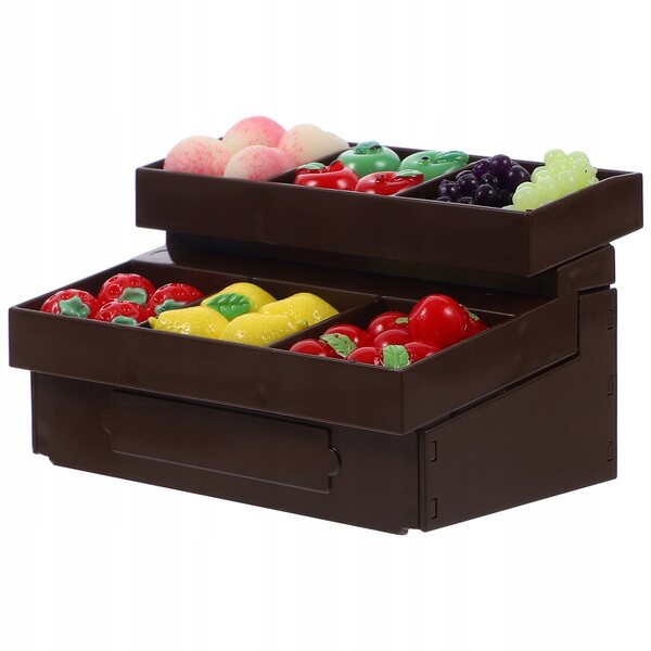 Alzata per frutta in miniatura per casa delle bambole - Modello realistico fai-da-te