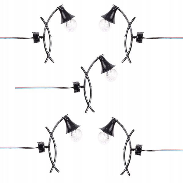 Lot de 5 mini appliques en acier et ABS pour miniatures et maquettes