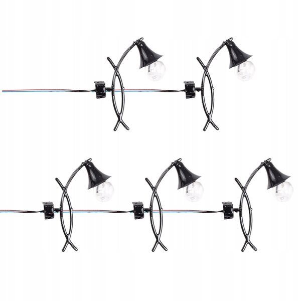 Lot de 5 mini appliques en acier et ABS pour miniatures et maquettes