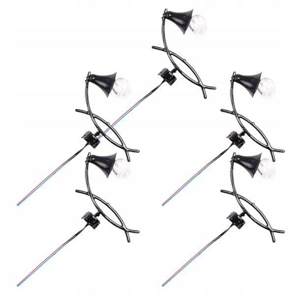 Lot de 5 mini appliques en acier et ABS pour miniatures et maquettes