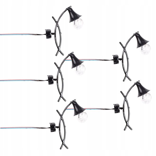 Lot de 5 mini appliques en acier et ABS pour miniatures et maquettes