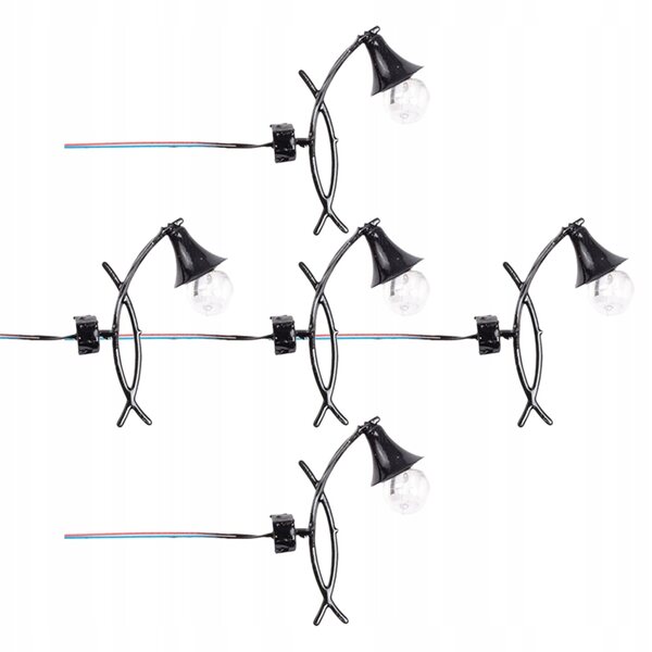 Lot de 5 mini appliques en acier et ABS pour miniatures et maquettes
