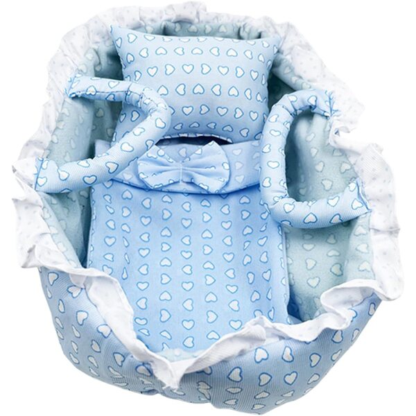 Amaca morbidissima per bambole 30 cm con coperta e cuscino staccabili CAZSTYK
