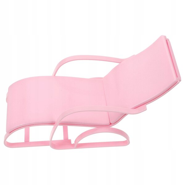Mini Poltrona Spiaggia Rosa per Bambole in Plastica Realistica e Resistente