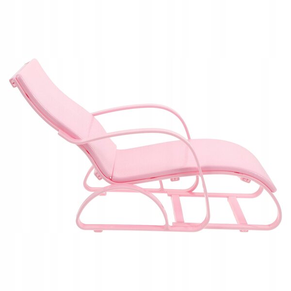 Mini Poltrona Spiaggia Rosa per Bambole in Plastica Realistica e Resistente