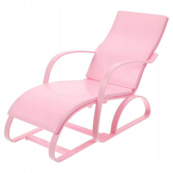 Mini Poltrona Spiaggia Rosa per Bambole in Plastica Realistica e Resistente