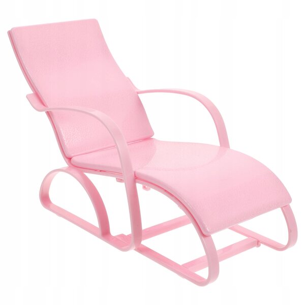 Mini Poltrona Spiaggia Rosa per Bambole in Plastica Realistica e Resistente