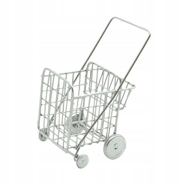 Miniatura realistica 1/12 carrello della spesa per casetta delle bambole