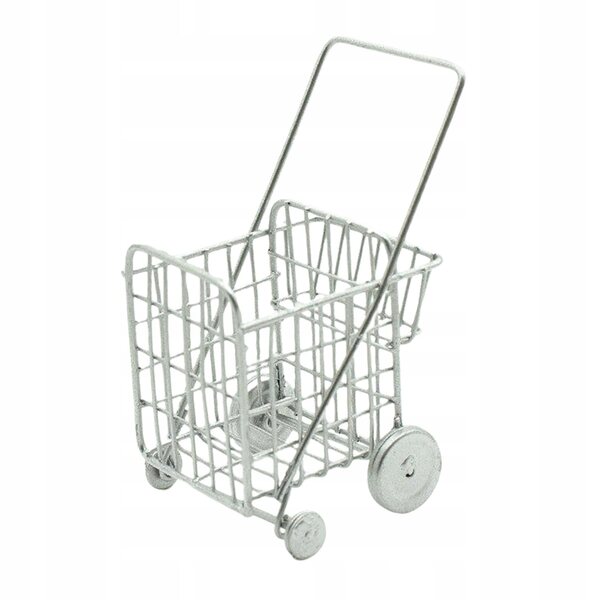 Miniatura realistica 1/12 carrello della spesa per casetta delle bambole