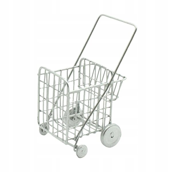 Miniatura realistica 1/12 carrello della spesa per casetta delle bambole