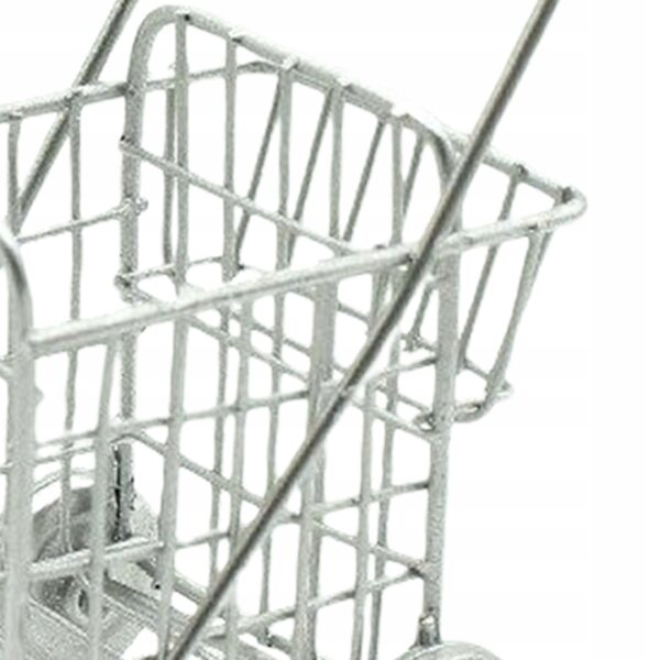 Miniatura realistica 1/12 carrello della spesa per casetta delle bambole